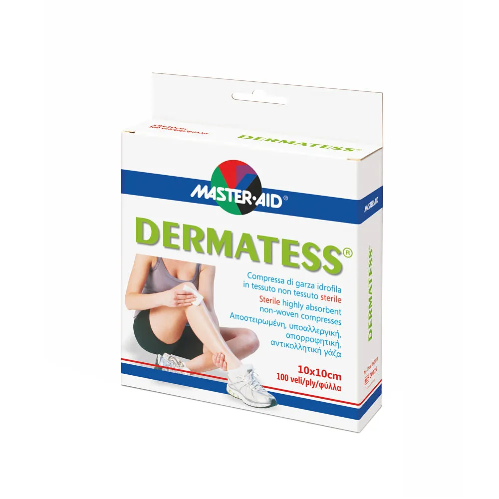 Comprese sterile Dermatess Master-Aid, 10 x 10 cm, 25 bucati,  Pietrasanta Pharma