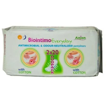 Absorbante zilnice Biointimo Everyday, 2x20 bucati, Denticare-Gate Kft