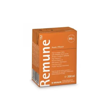 Bautura cu aroma de piersica Remune, 200 ml, Braun