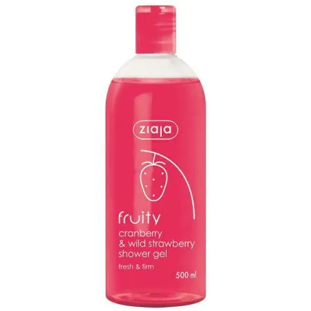 Gel de dus cu merisor si capsuni salbatice Fruity, 500 ml, Ziaja