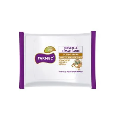 Farmec Servetele Demachiante Argan