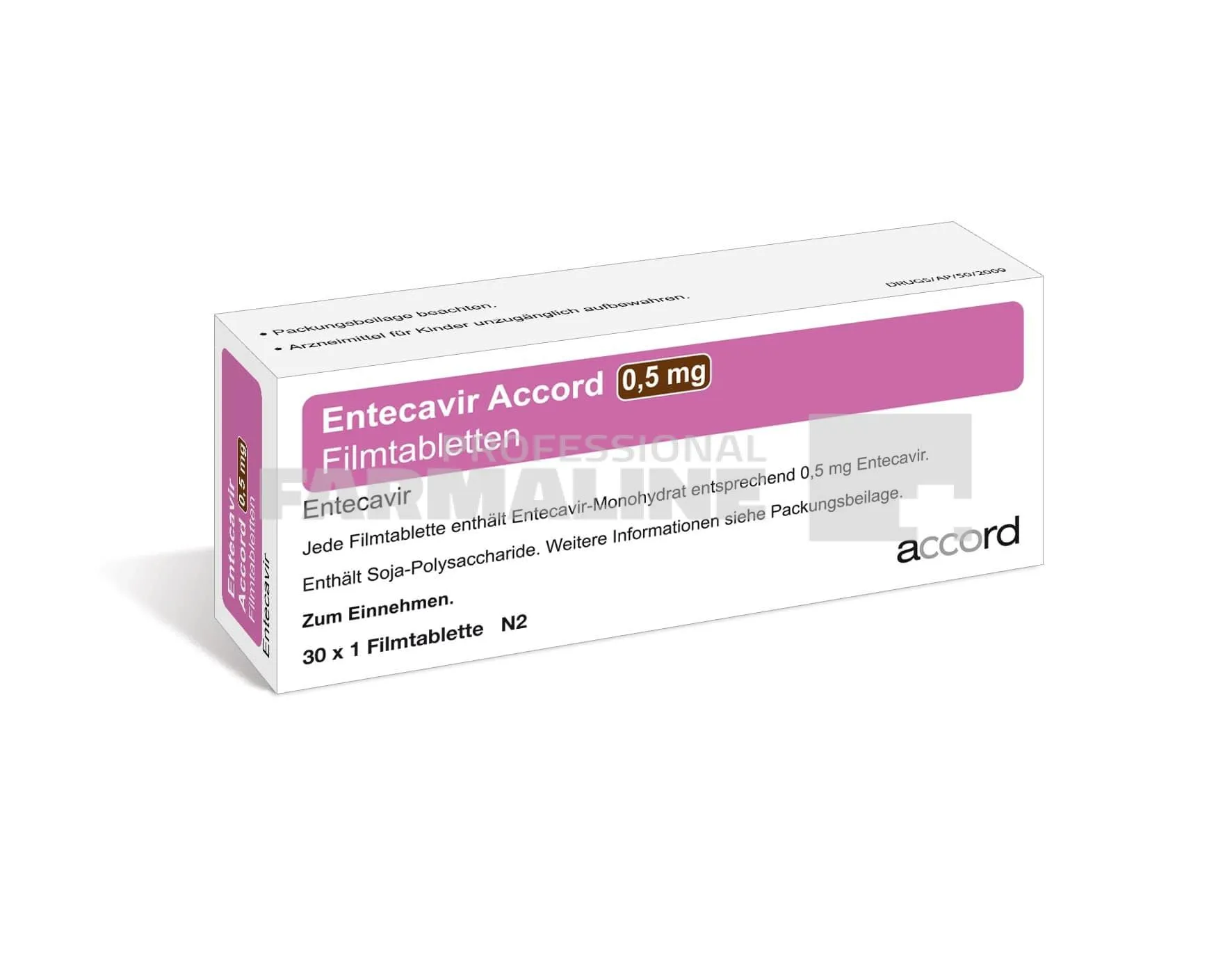 ENTECAVIR ACCORD 0,5 mg X 30