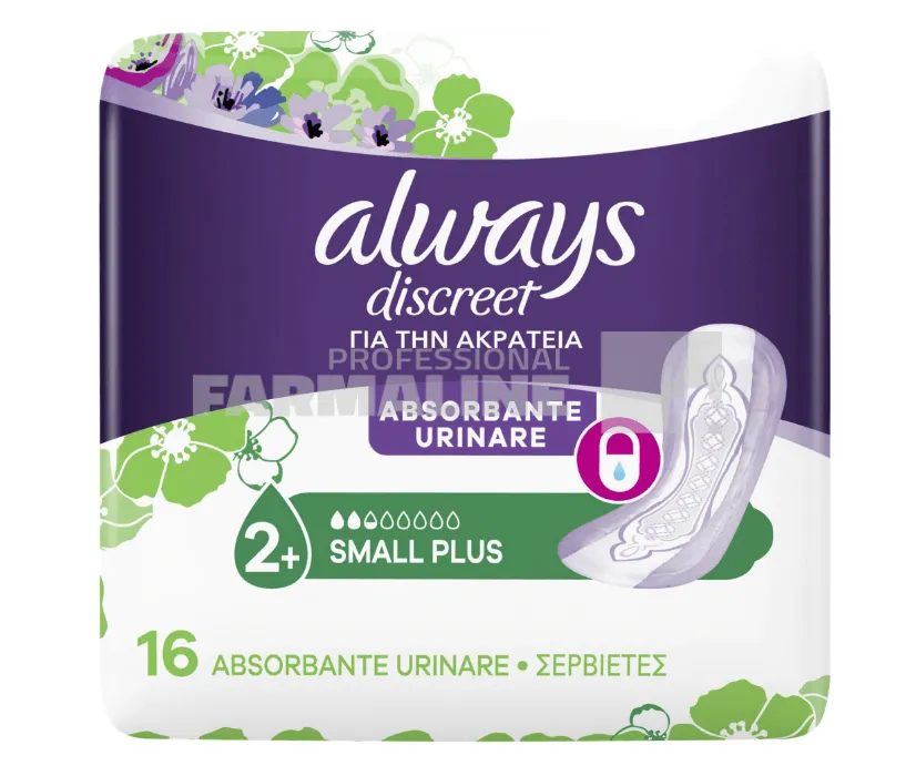 Always Discreet Absorbante incontinenta urinara 2+ small plus 16 bucati