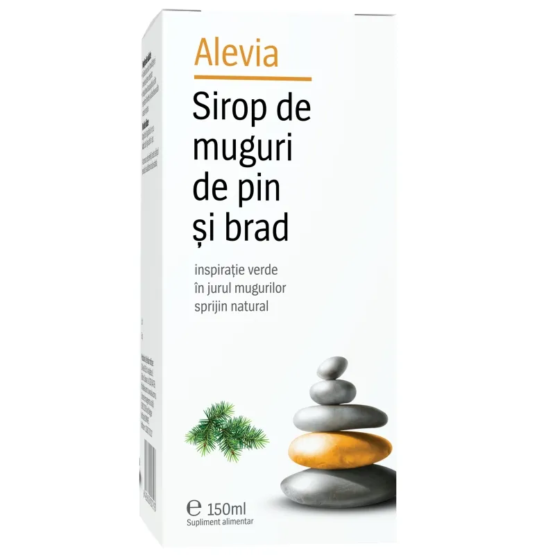 Sirop de muguri de pin și brad, 150 ml, Alevia