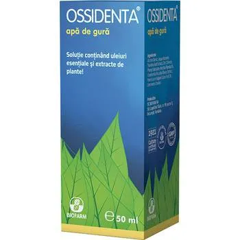 Apa de gura Ossidenta, 50ml, Biofarm