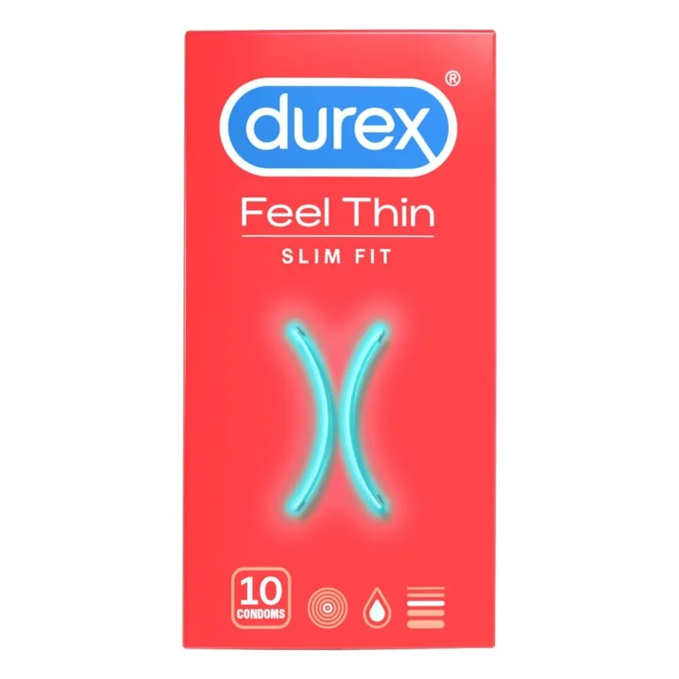 DUREX PREZERVATIVE FEEL THIN SLIM FIT 10 BUCATI