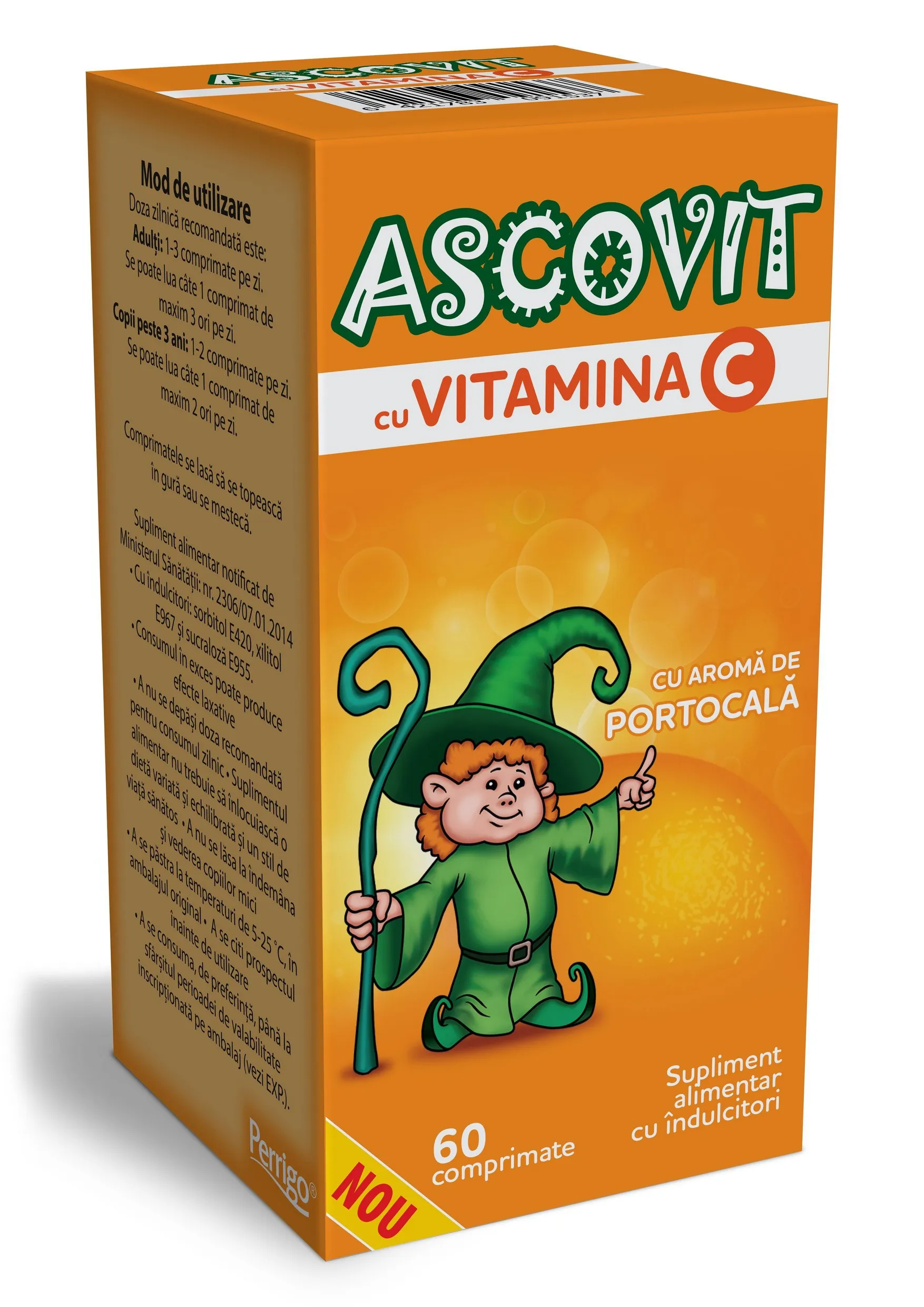 Ascovit 100 mg x 60 comprimate orange (Omega Pharma)