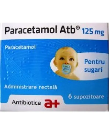 Paracetamol Atb 125mg ,6 supozitoare