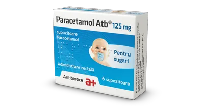 Paracetamol 125mg, 6 supozitoare, Antibiotice