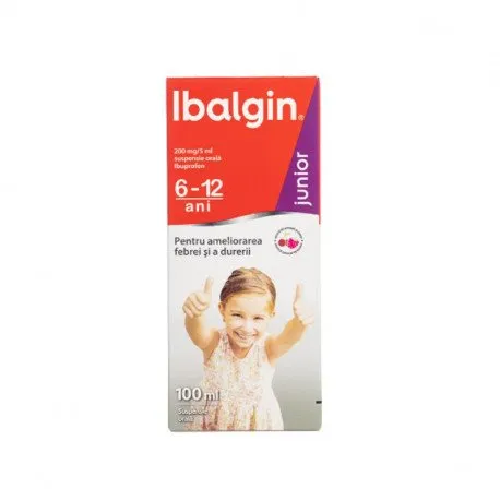 Ibalgin Junior Suspensie orala 200 mg/5 ml, 100ml