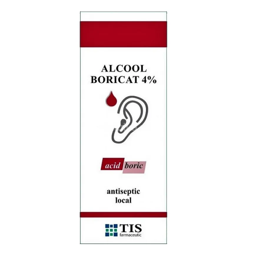 Alcool boricat 4%, 15 ml, Tis