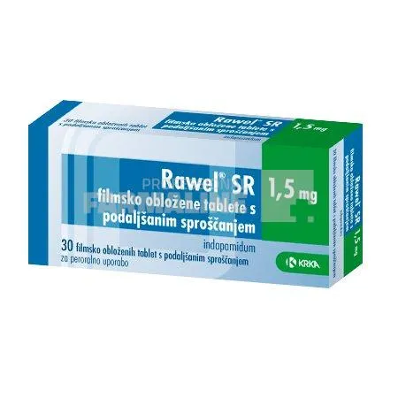 RAWEL SR 1,5 mg x 30 COMPR. FILM. ELIB. PREL. 1,5mg KRKA D.D. NOVO MESTO