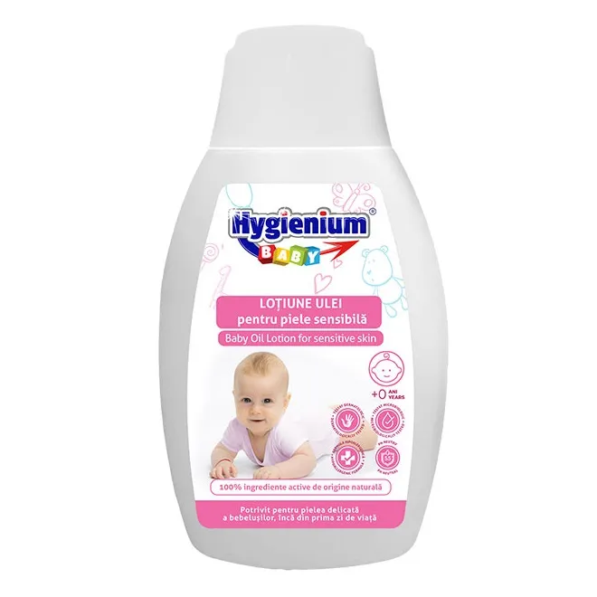 Lotiune Ulei pentru Piele Sensibila, 300 ml, Hygienium Baby
