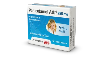 Paracetamol 250mg 6 supozitoare pentru copii ANTIBIOTICE SA