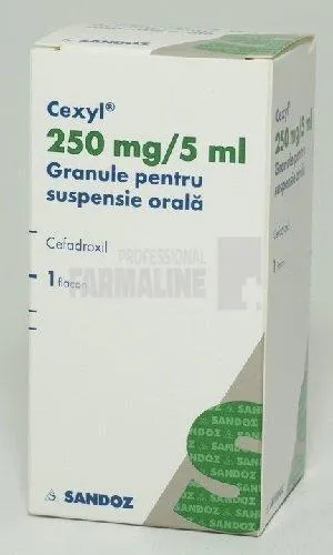 CEXYL 250 mg/5 ml x 1 GRAN. SUSP. ORALA 250mg/5ml SANDOZ S.R.L.
