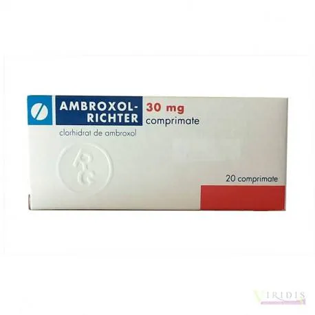 Ambroxol 30mg, 20 comprimate, Gedeon Richter Romania