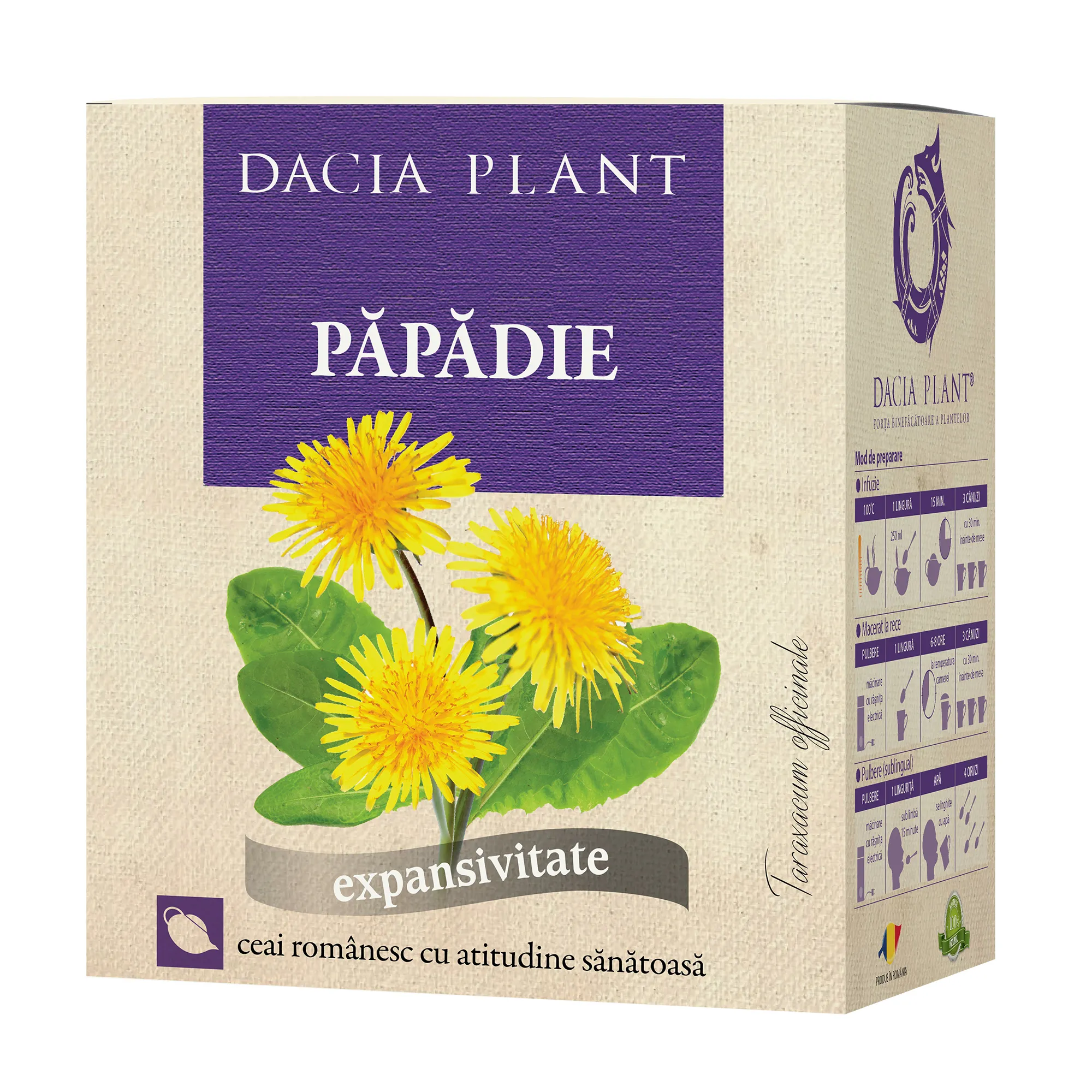 Ceai de Papadie, 50 g , Dacia Plant