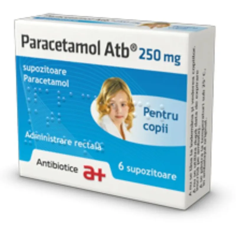 Paracetamol Atb 250mg ,6 supozitoare