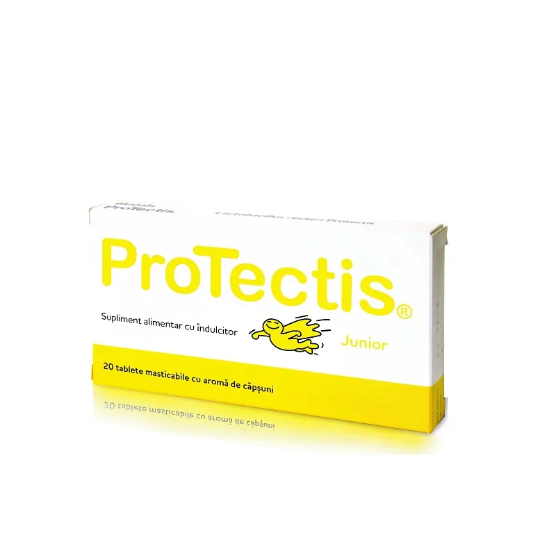 BioGaia Protectis Junior Capsuni 20 tablete masticabile