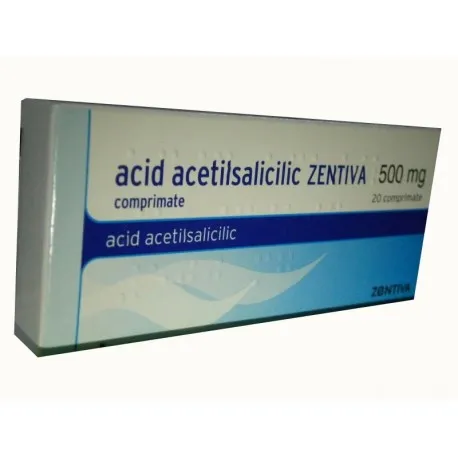 Acid acetilsalicilic  500mg, 20 comprimate, Zentiva