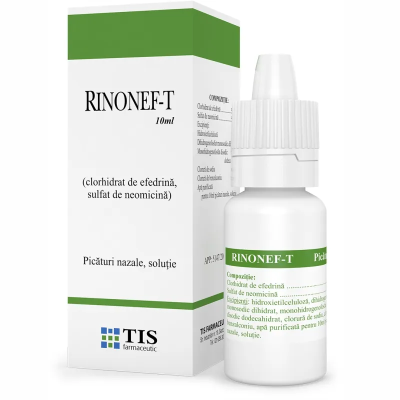 Rinonef-T picaturi nazale x 10 ml (Tis)