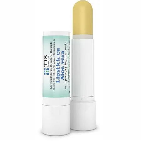 Lipstick cu Aloe Vera, 4 g, Tis Farmaceutic