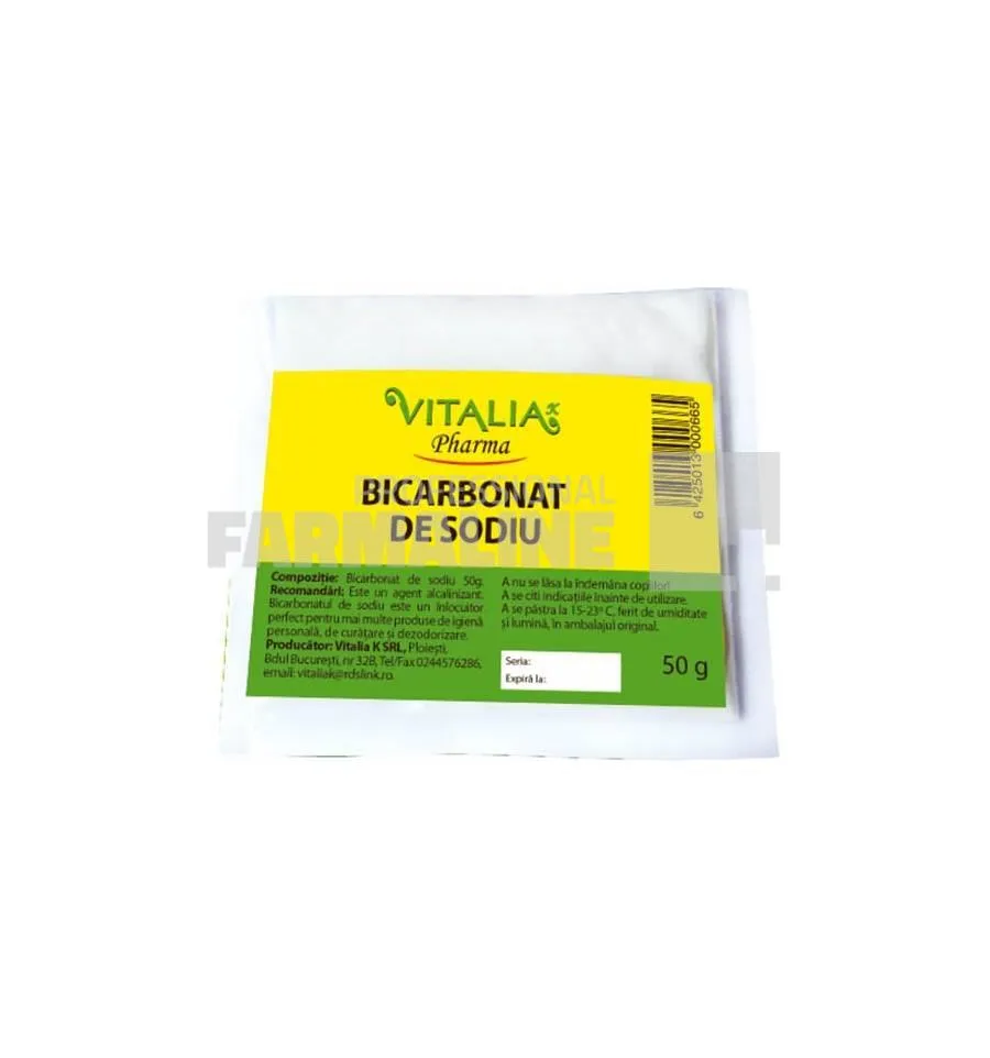 Vitalia Pharma Bicarbonat de sodiu 50 g