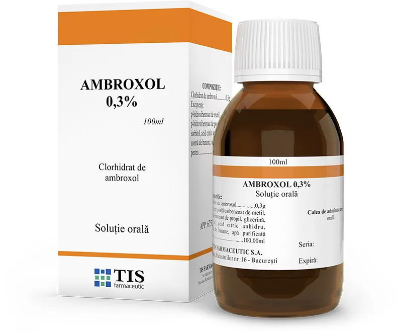 Ambroxol 0,3% solutie orala ,100ml (Tis)