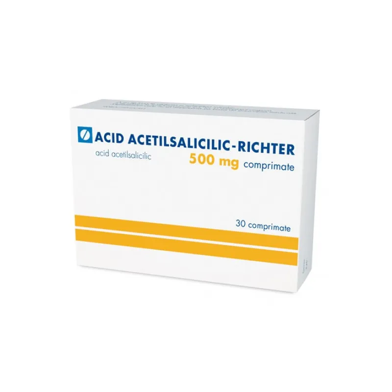 ACID ACETILSALICILIC   RICHTER 500 mg x 30