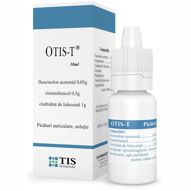 OTIS-T picaturi auriculare, 10 ml, TIS