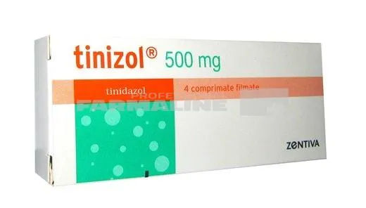 TINIZOL R 500 mg J01XD02 x 4 COMPR. FILM. 500mg ZENTIVA S.A.