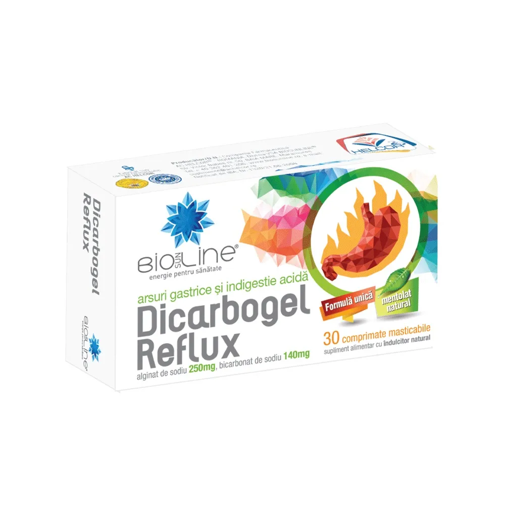 DICARBOGEL REFLUX, 30 comprimate