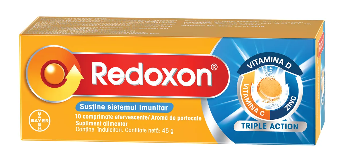 Redoxon Triple Action x 10 comprimate efervescente