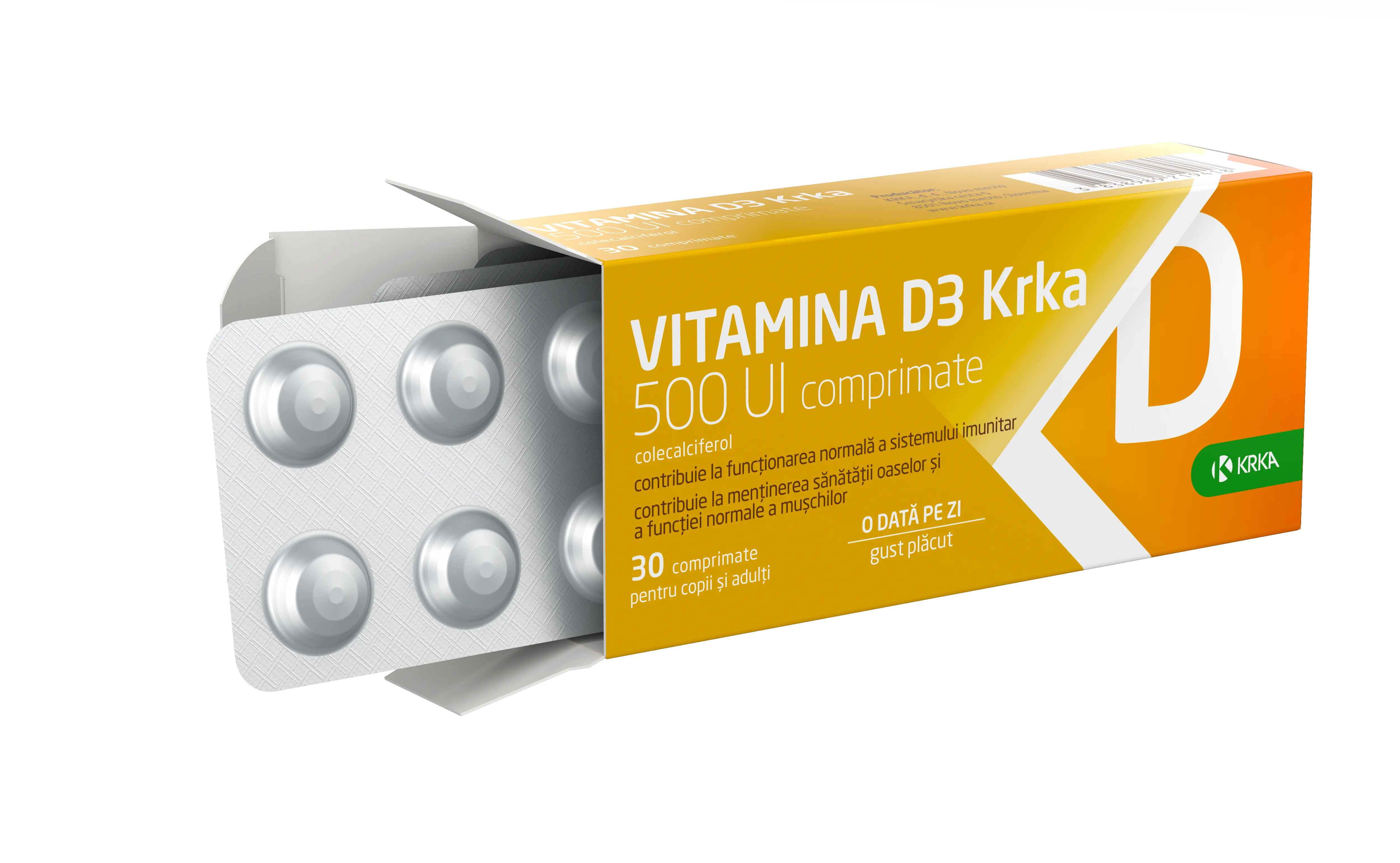 Vitamina D3 500 UI x 30 comprimate