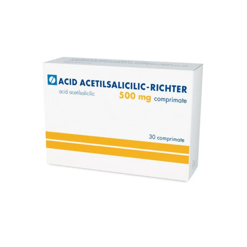 ACID ACETILSALICILIC   RICHTER 500 mg x 30 COMPR. 500mg GEDEON RICHTER ROMAN