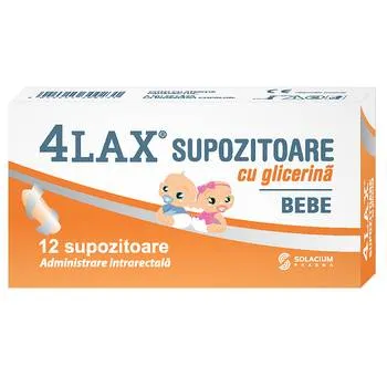 4 Lax Bebe Supozitoare cu glicerina 10 bucati