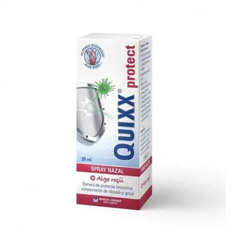 Quixx protect spray nazal tratament de sustinere in viroze, 20 ml