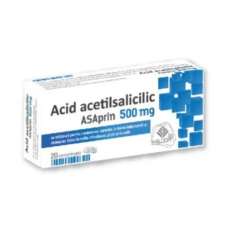 HELCOR ASAprin 500 mg, 20 comprimate