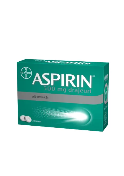 Aspirin 500 mg x 20 drajeuri