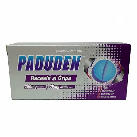 Paduden Raceala si gripa x 10 comprimate