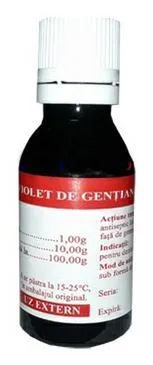 Violet de Gențiană 1%, 25 ml, Tis Farmaceutic