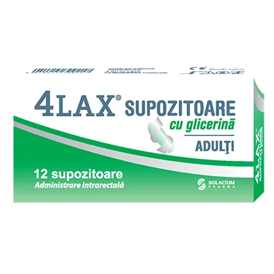 4Lax supoz cu glicer adult x 12sup