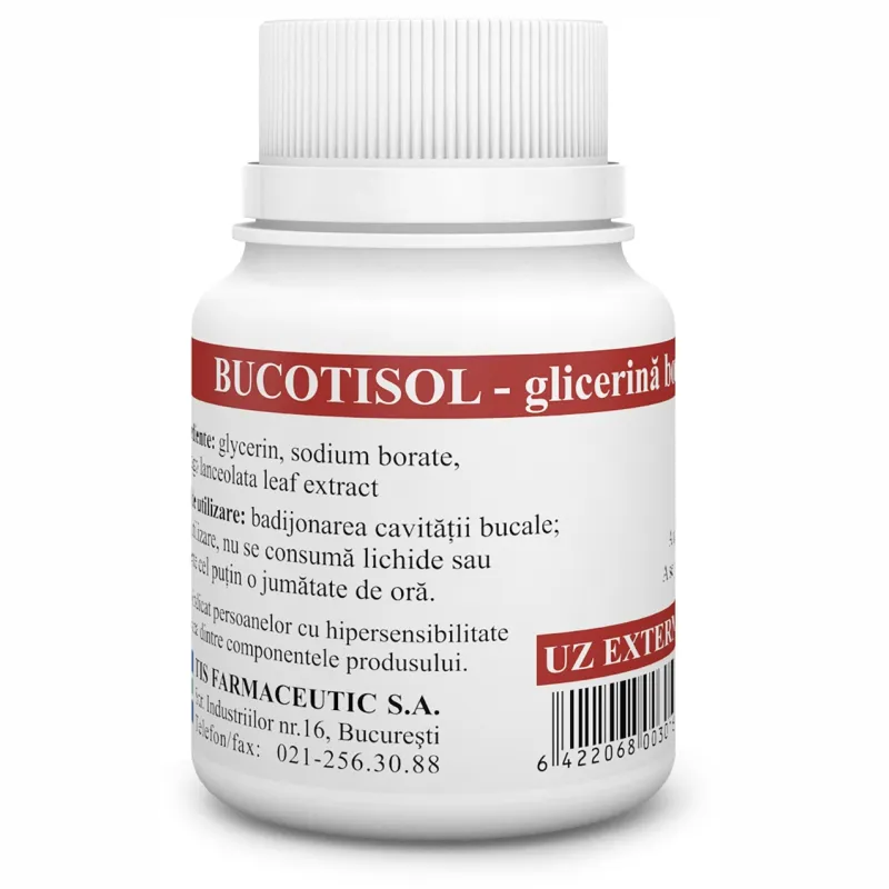 Bucotisol glicerina boraxata 10%, 25 ml, Tis
