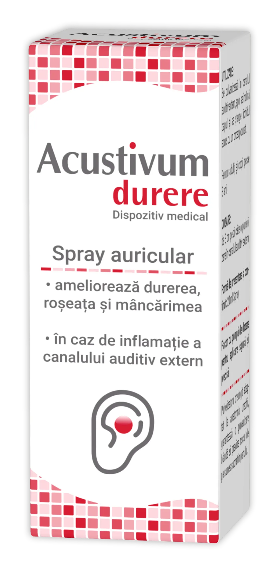Acustivum durere spray auricular 20 ml (Zdrovit)
