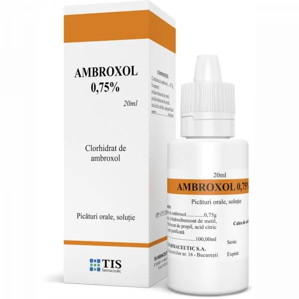 Ambroxol 0,75% solutie orala x 20ml (Tis)