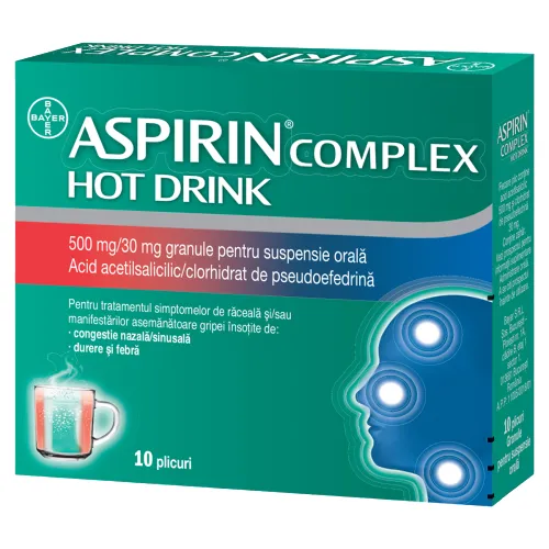 Aspirin Complex Hot Drink 10 plicuri