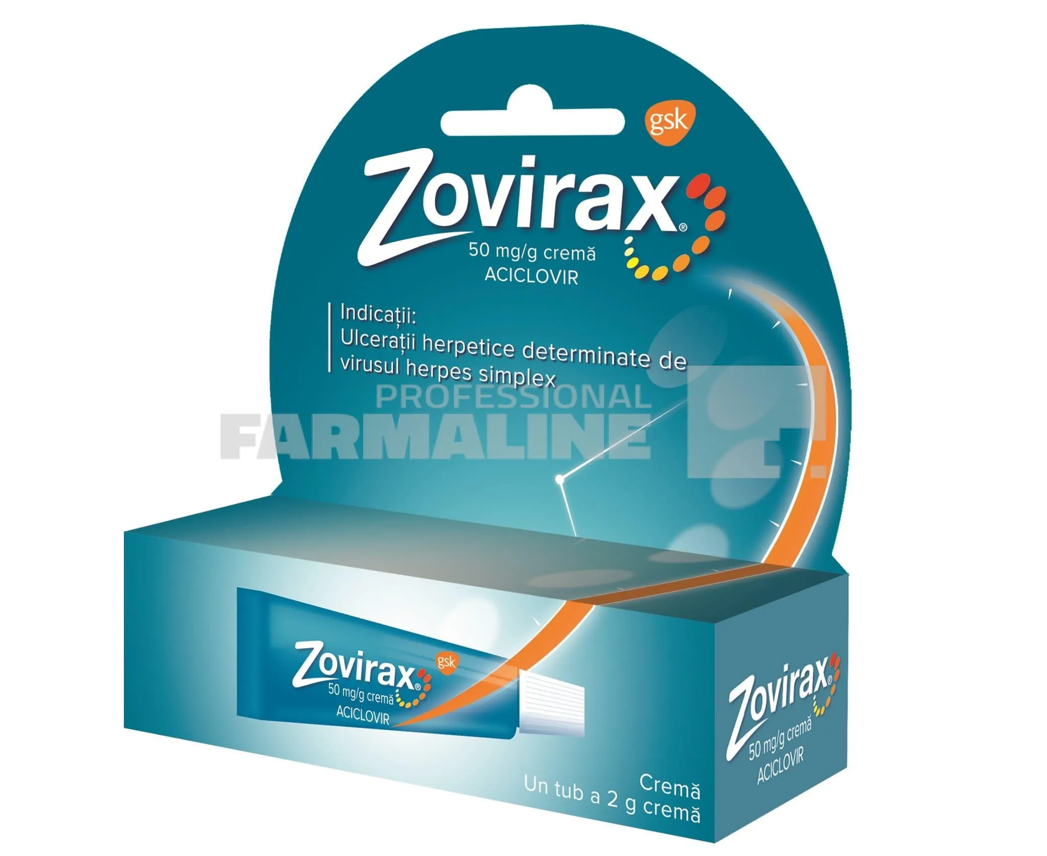 Zovirax 50 mg/g 2 g