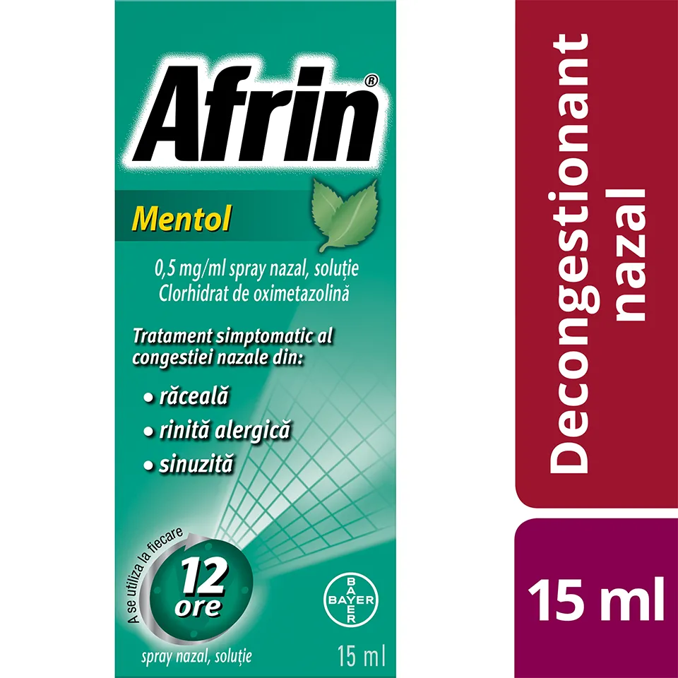 Afrin Mentol spray nazal 0,5 mg/ml x 15ml