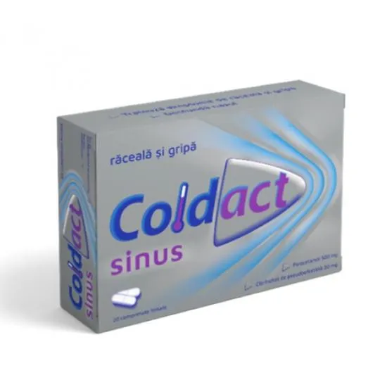 Coldact Sinus 500mg/30mg x 20 comprimate filmate - Terapia