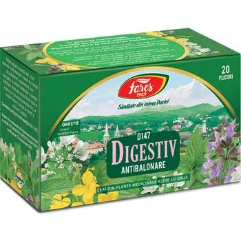 Ceai digestiv, 20 plicuri, Fares